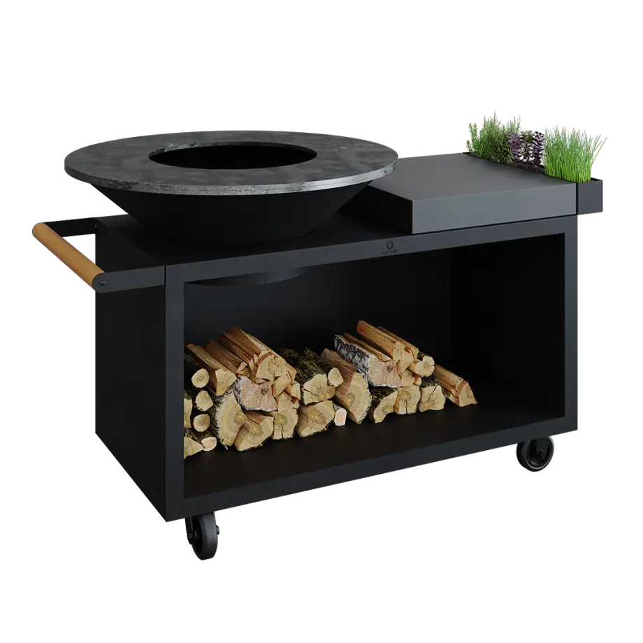 OFYR Grill Machine Island Black 100 PRO Ceramic Dark Grey