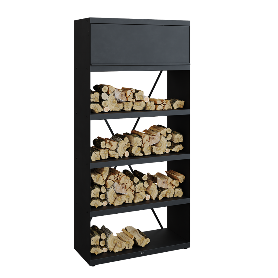 Black Transforms OFYR Wood Storage