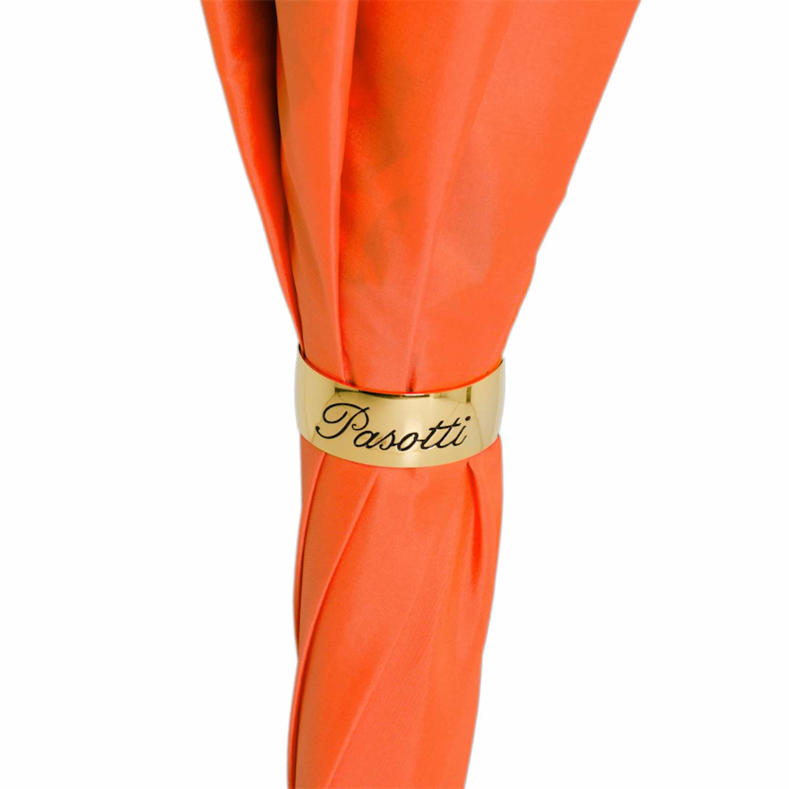 Orange Umbrella with Flowers - Umbrella