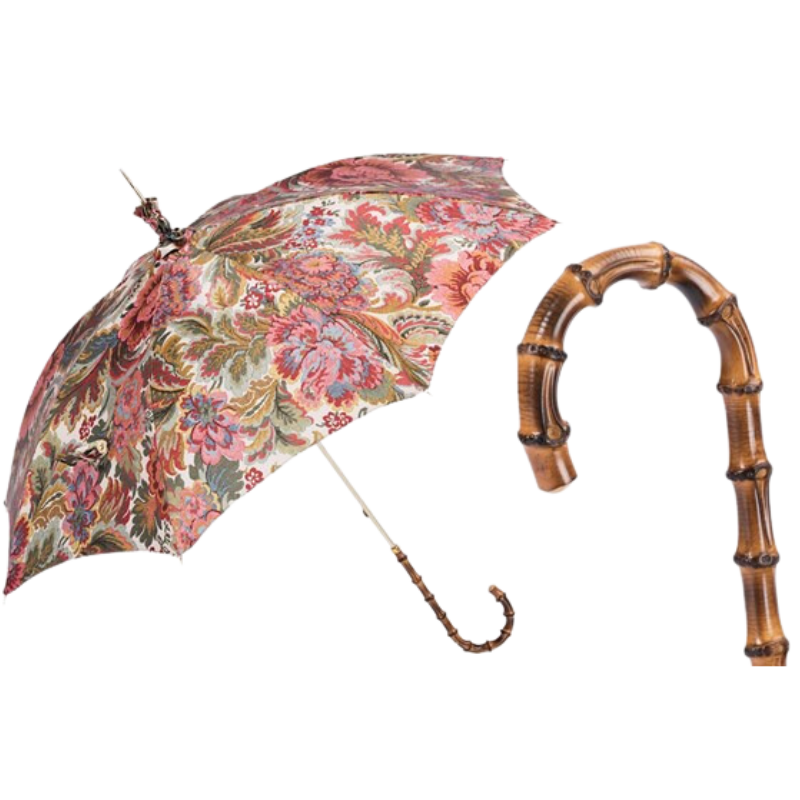 Paisley Parasol with Bamboo Handle - Umbrella