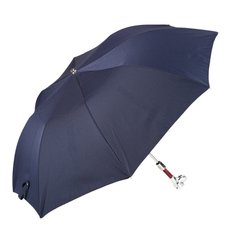 Polka Dot Labrador Folding Umbrella - Umbrella