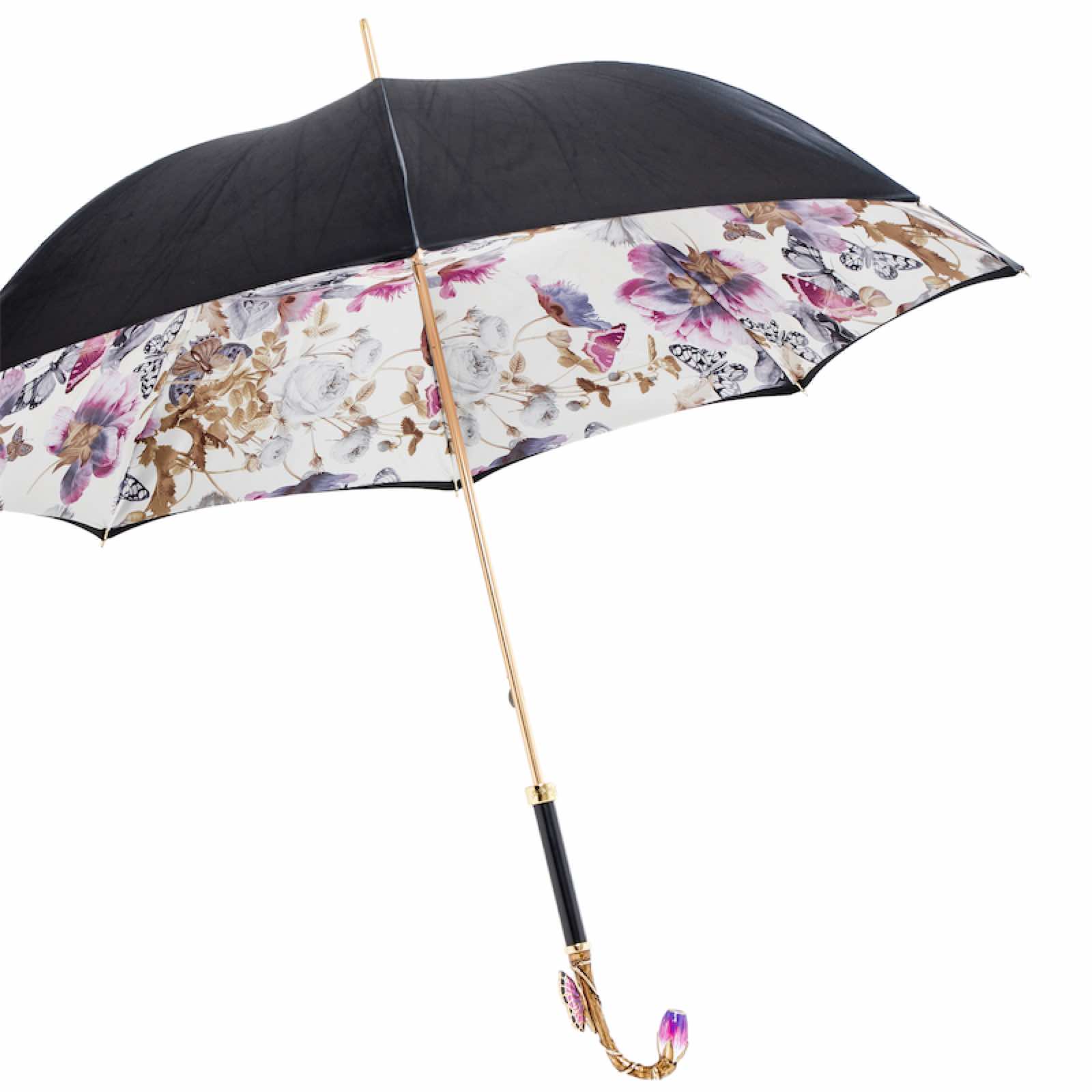 Purple Butterfly Umbrella - Umbrella