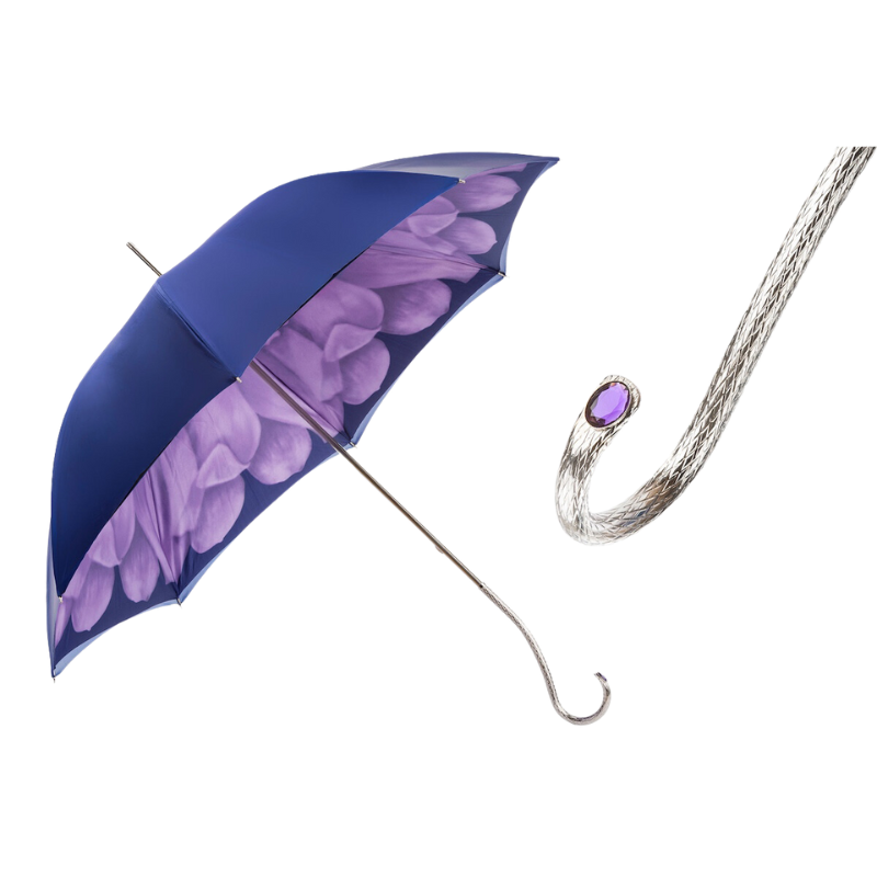 Purple Dahlia Umbrella Double Cloth - Umbrella