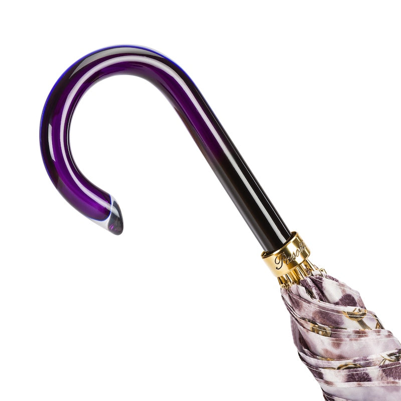 Purple Nuance Umbrella with Chains Print - Umbrella