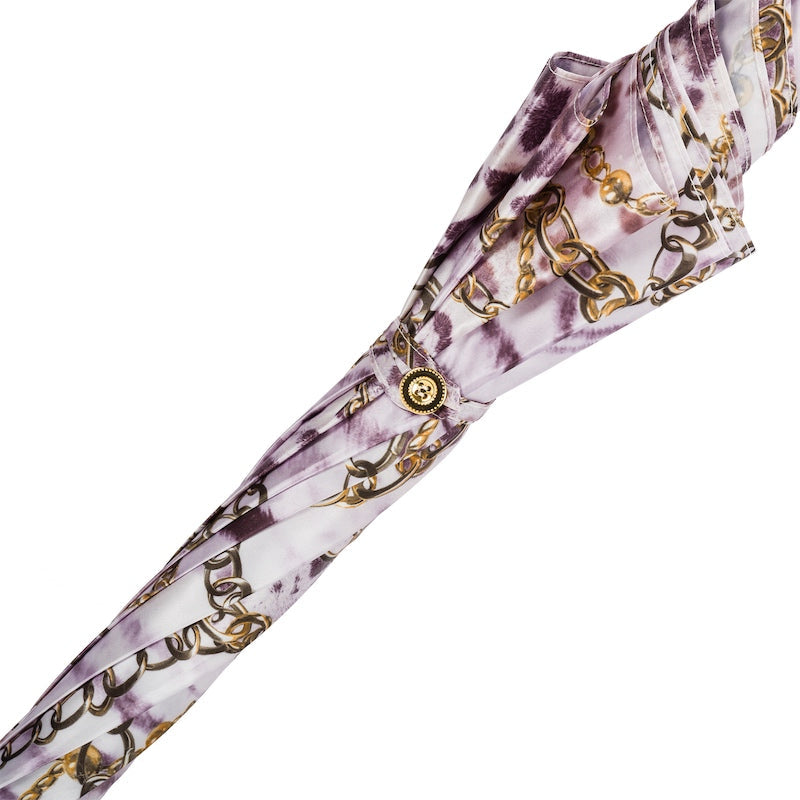 Purple Nuance Umbrella with Chains Print - Umbrella