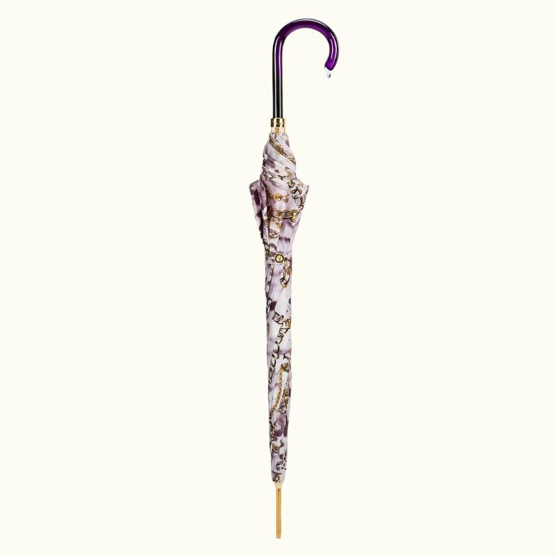 Purple Nuance Umbrella with Chains Print - Umbrella