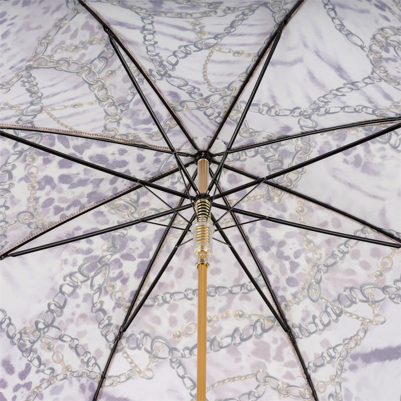 Purple Nuance Umbrella with Chains Print - Umbrella