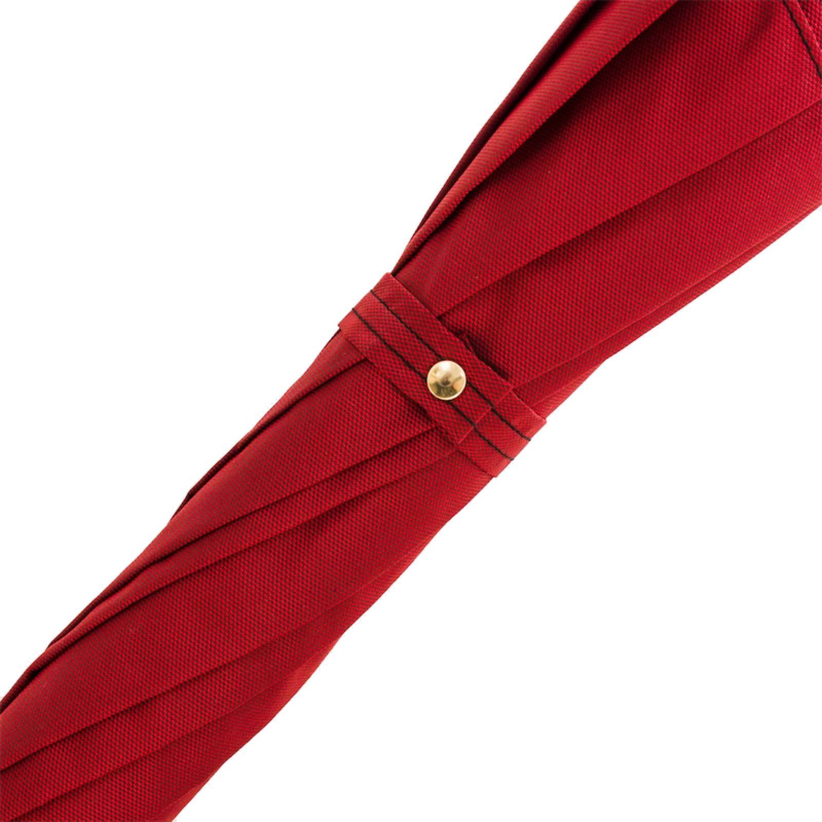 Red Umbrella with Gold Lion Handle with Case and Ring