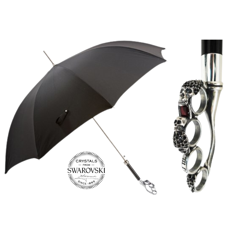 Silver Knuckleduster Umbrella - Umbrella