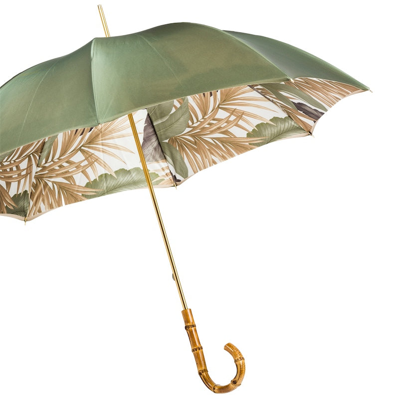 Tropical Umbrella with Bamboo Handle - Umbrella