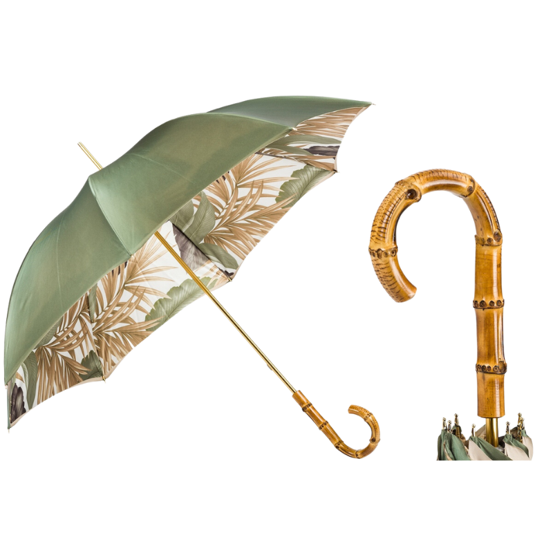 Tropical Umbrella with Bamboo Handle - Umbrella