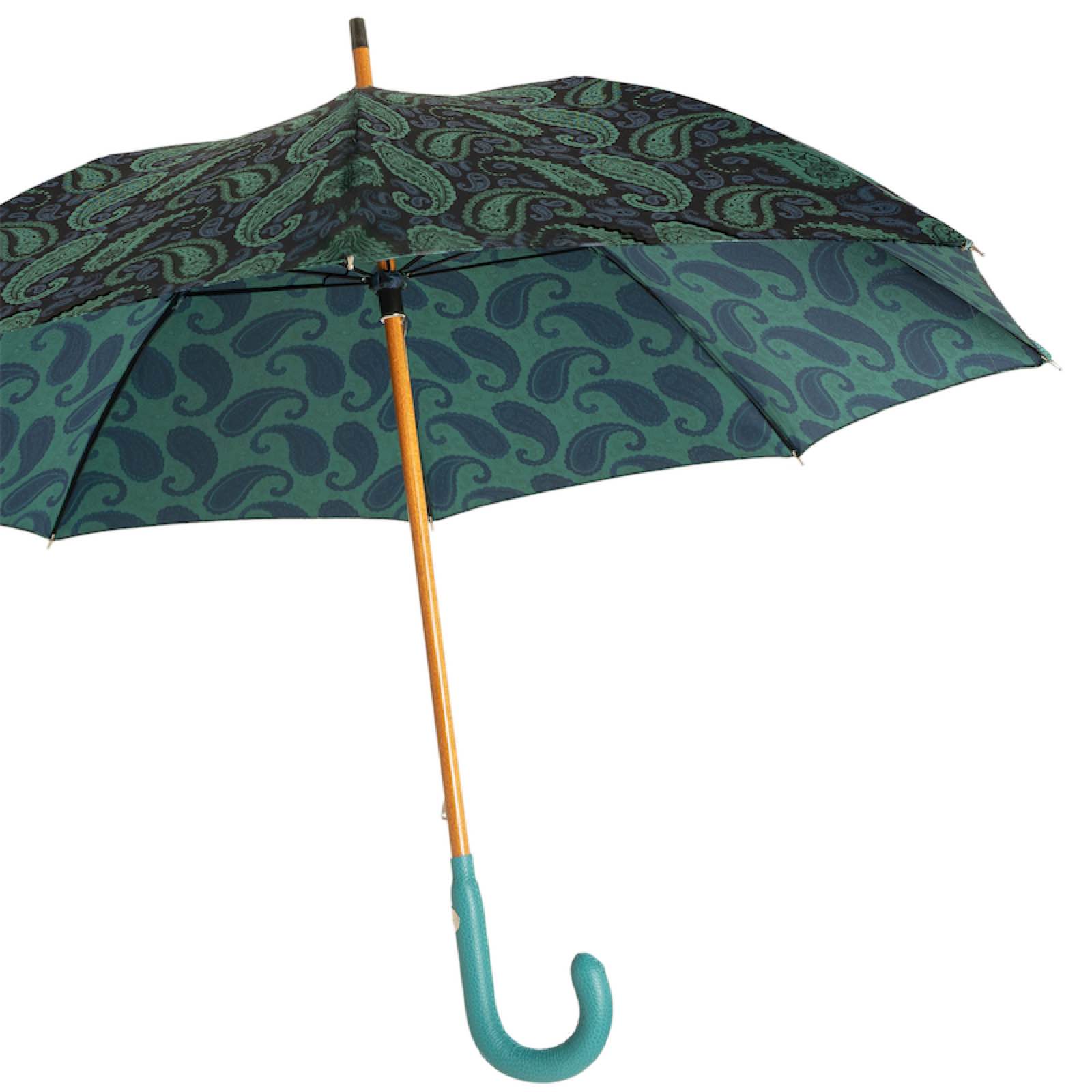 Turquoise Paisley Umbrella - Umbrella