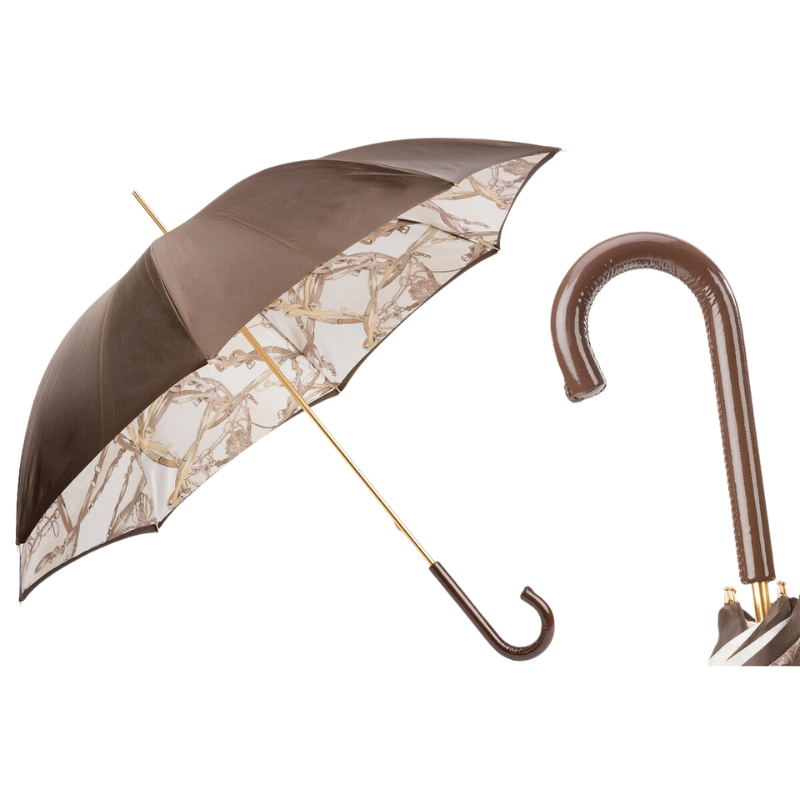 Umbrella with Bridles Print - Umbrella