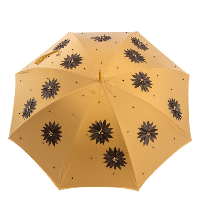 Umbrella with Hand Applied Sunflowers and Swarovski® Handle