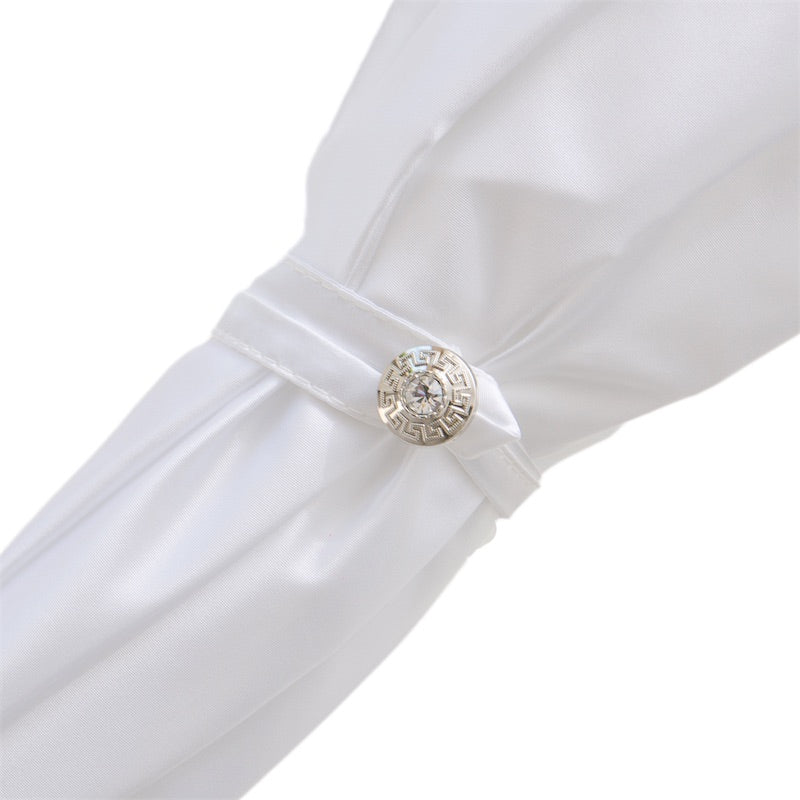 Wedding Umbrella with White Pearls - Umbrella