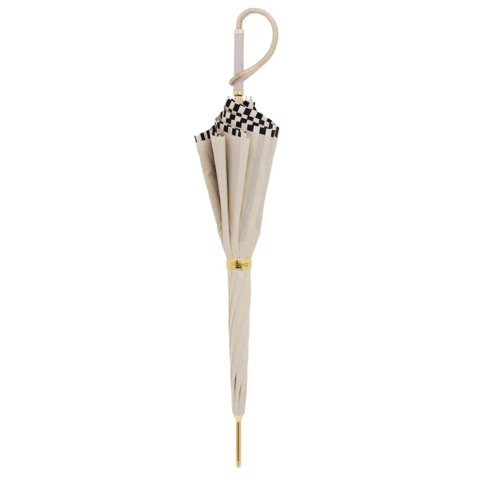 Exclusive Luxury black stripes Ivory Umbrella 