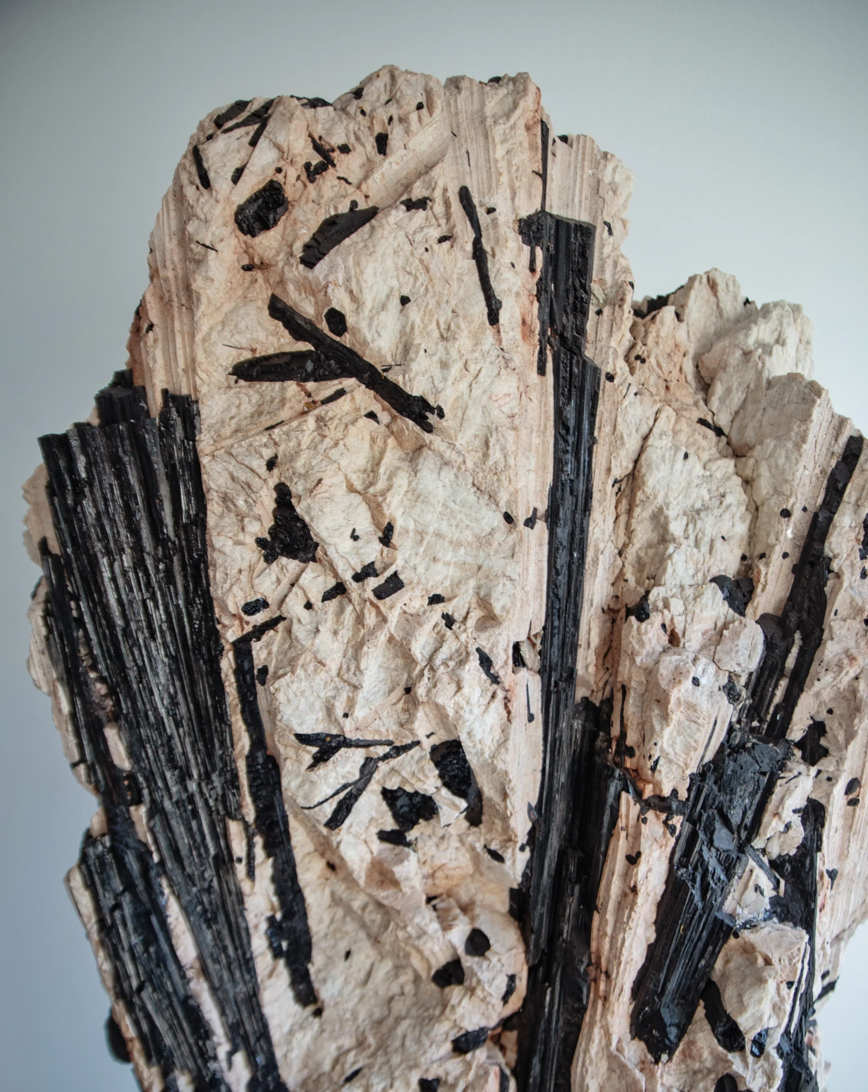 Black Tourmaline matrix on Feldspar Wonders of Luxury