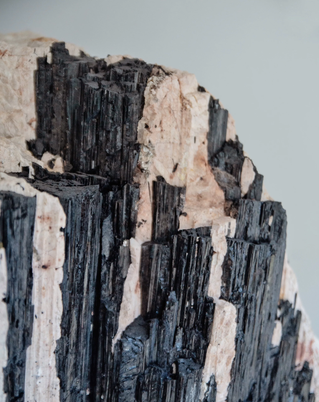 Black Tourmaline matrix on Feldspar Wonders of Luxury