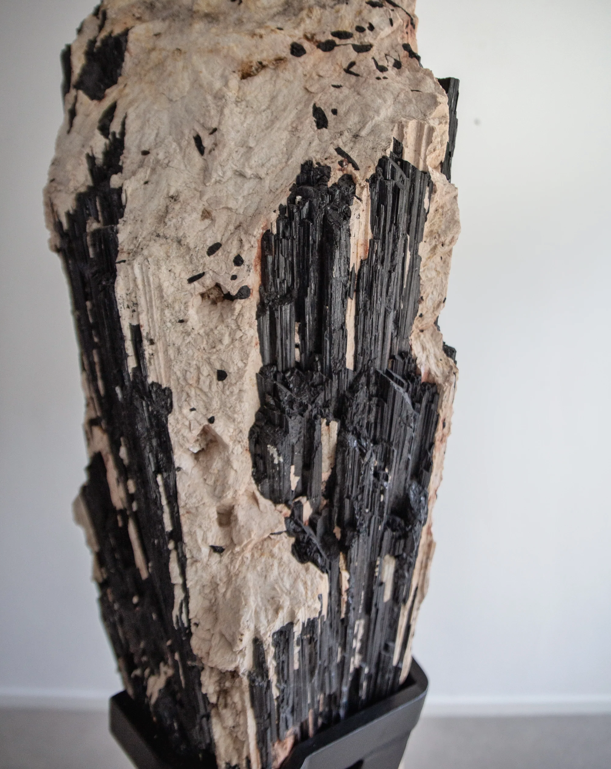 Black Tourmaline matrix on Feldspar Wonders of Luxury