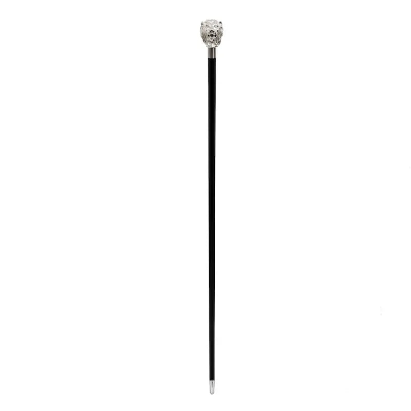 Lion Cane with Silver by Pasotti