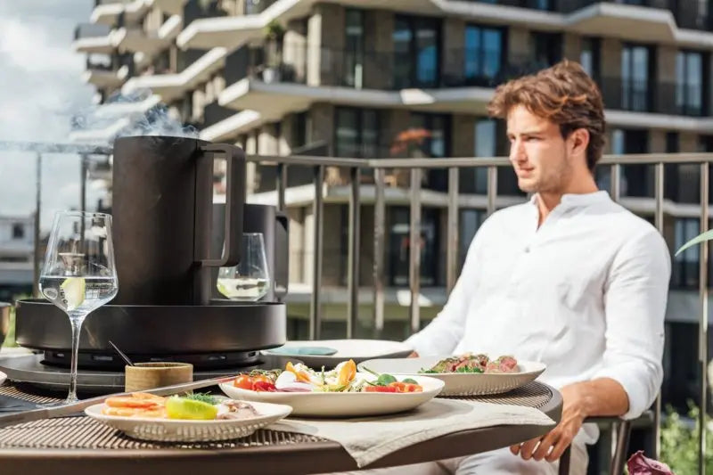 The Stylish OFYR Grill Table heat up quickly 