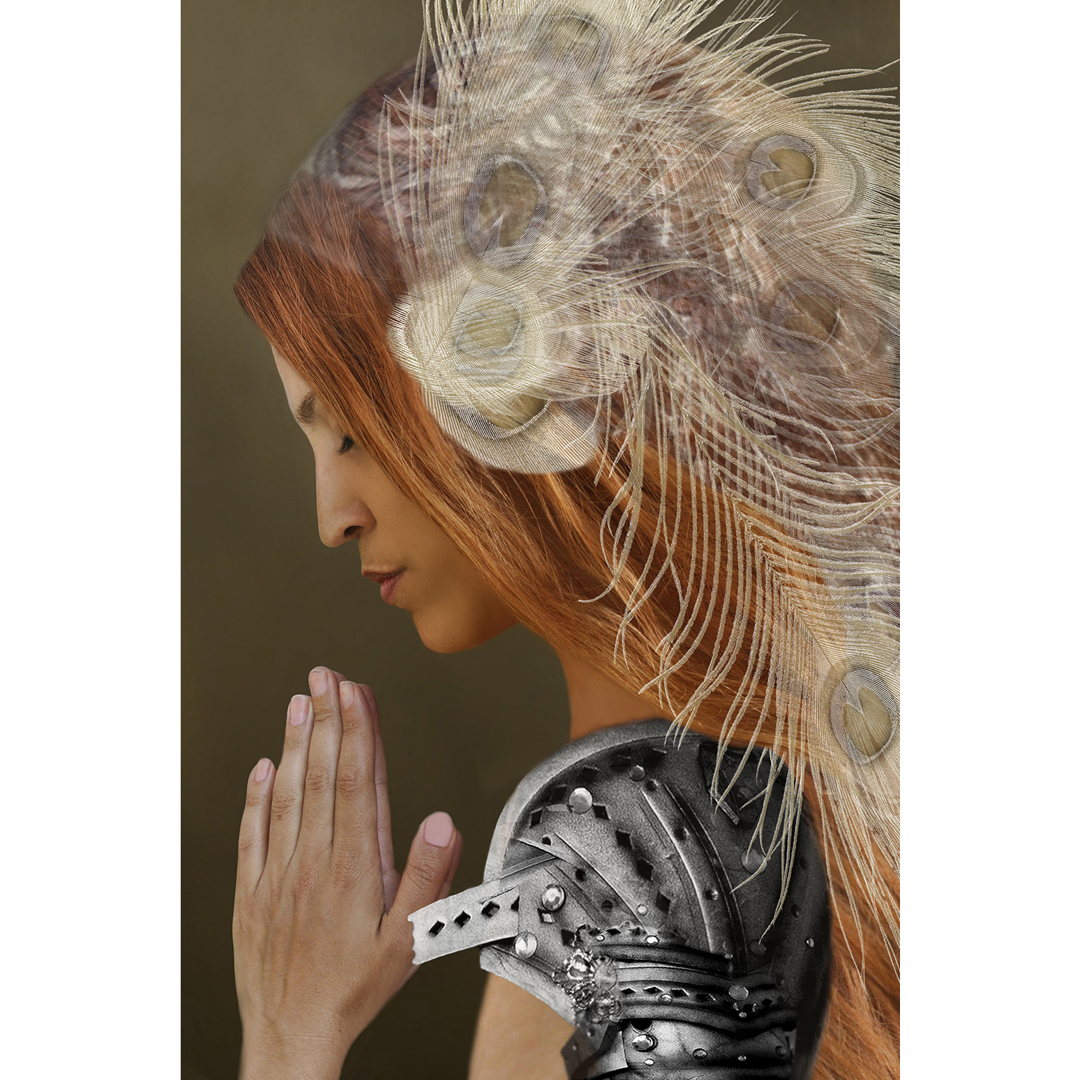 Wall Print Art of Pray for me by Goddesses Series