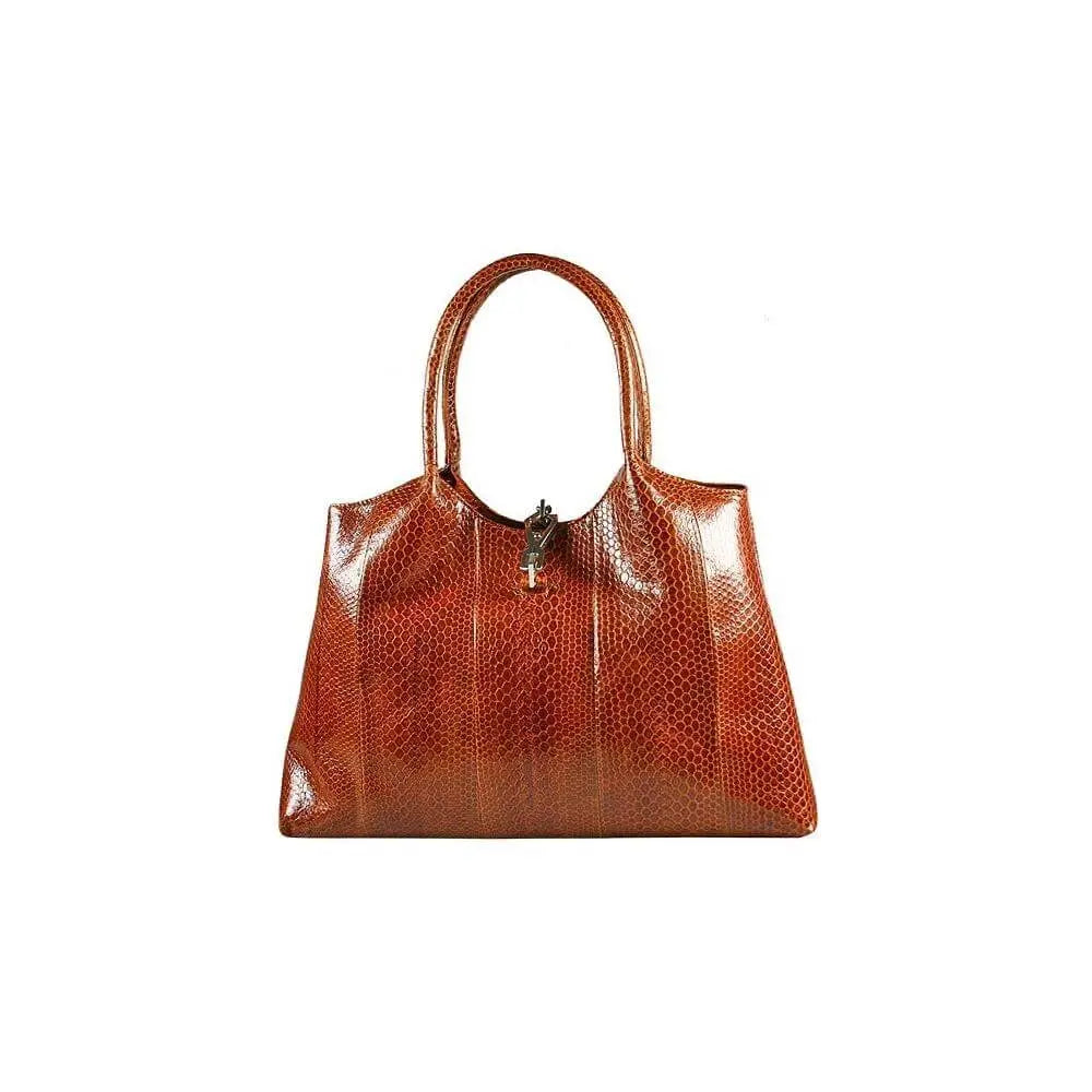 Ladies Snake Leather Handbag by DeLeo One