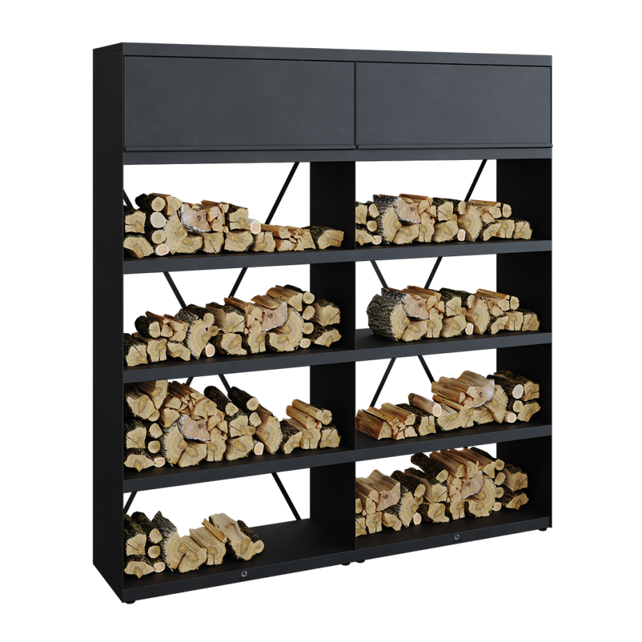 Black Transforms OFYR Wood Storage